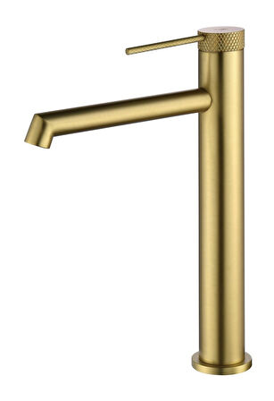 FONTANA YÜKSEK LAVABO BATARYASI (FIRÇALANMIŞ ALTIN)
