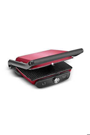 Gastro Grill Glass Premium 2400W Tost ve Izgara Makinesi Bordo