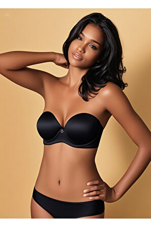 Destekli Pamuklu Straplez Sütyen