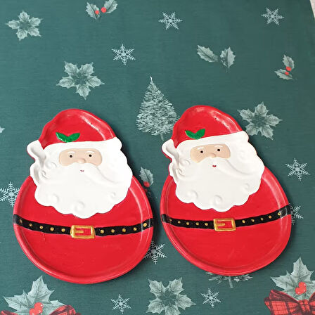 Noel Baba Şeklinde Dekor Sunum Mumluk