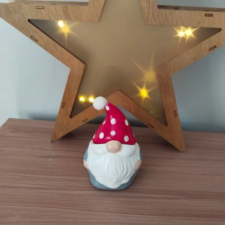 Yılbaşı Desen Şapkalı  Ya Da Mantar Desen Kapaklı  Noel Dekor / Mumluk