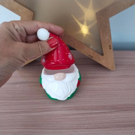 Yılbaşı Desen Şapkalı  Ya Da Mantar Desen Kapaklı  Noel Dekor / Mumluk