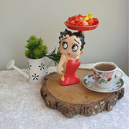 Betty Boop Sunumluk Dekor Mumluk