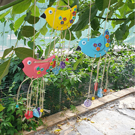 Kuş Şeklinde Balkon Bahçe Duvar Dekoru