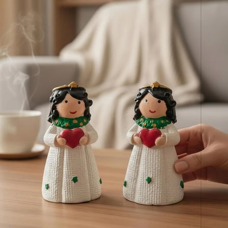 2 Li Anneler Günü Hediyesi Melek Şeklinde Biblo