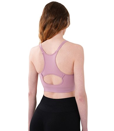 MuscleCloth Nova Seamless Sırt Detaylı Bra Pembe