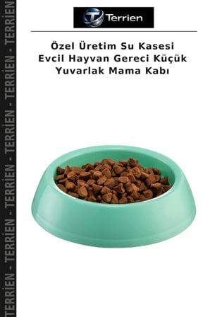 Özel Üretim Su Kasesi Evcil Hayvan Gereci Küçük Yuvarlak Mama Kabı