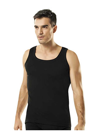 3 Adet Arkası Çapraz Pamuklu Ribana Erkek Atlet