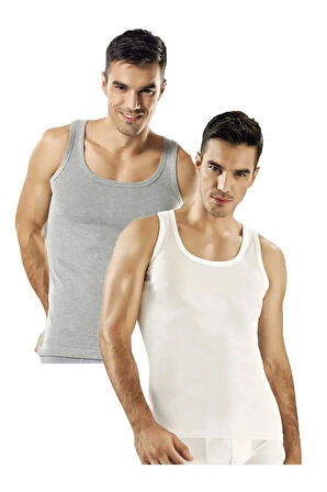 3 Adet Arkası Çapraz %100pamuk Erkek Atlet Yeni Sezon