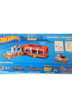 Orjinal Taşıyıcı Tırlar Car-nıval Steamer Fkw89 Orjinal Hotwheels Taşıyıcı Tır Ve Araba