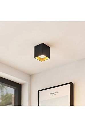 7 Watt Amber Işık gu10 Duylu Dekoratif ALÜMİNYUM Kasa Şık Tavan Armatürü, Amber Işık Led Spot Lamba