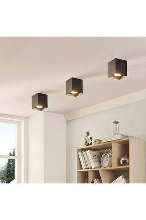 7 Watt Amber Işık gu10 Duylu Dekoratif ALÜMİNYUM Kasa Şık Tavan Armatürü, Amber Işık Led Spot Lamba