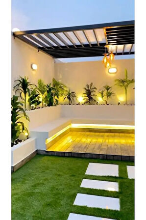  2 Adet 20 Watt Beyaz Işık Ledli Nemli Alan, Dış Mekan, Bahçe, Banyo, Teras, Balkon, Kamelya Apliği