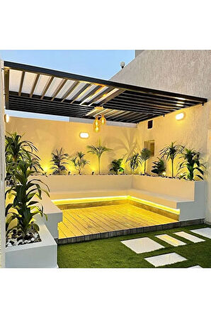  2 Adet 20 Watt Beyaz Işık Ledli Nemli Alan, Dış Mekan, Bahçe, Banyo, Teras, Balkon, Kamelya Apliği