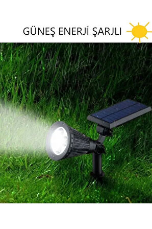 Güneş Enerjili Kazıklı Solar Armatür, Çiçek, Çim, Ağaç Aydınlatma Armatürü Yeşil Işık