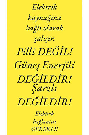 fullreyon 32 CM, E27 Duylu Dekoratif Set Üstü Armatür, Bahçe, Balkon, Teras, Duvar Üstü Aplik, Bahçe Apliği