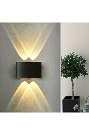 4 Watt GÜN IŞIĞI Işık Ledli Işık Süzmeli Dekoratif İç ve Dış Mekan Led Aplik, Modern ve Şık Armatür