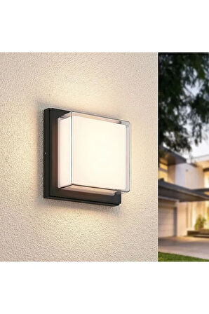  4200 Kelvin, 900 Lümen, 12 Wat Led Aplik, Bahçe, Balkon, Banyo, Salon, İç ve Dış Mekan Led Armatür