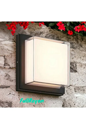  4200 Kelvin, 900 Lümen, 12 Wat Led Aplik, Bahçe, Balkon, Banyo, Salon, İç ve Dış Mekan Led Armatür