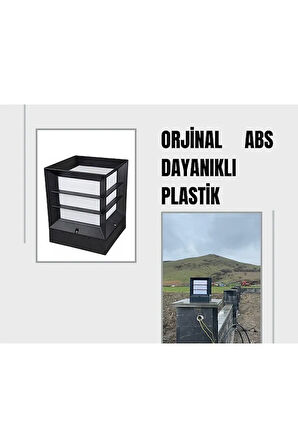  Kare Izgaralı Küp Dekoratif Bahçe Aydınlatma Armatürü