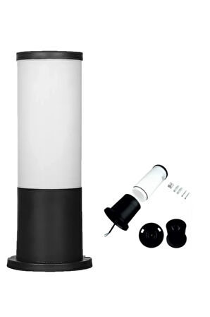 Zita Bahçe Set Üstü Armatür Kule Kısa Siyah Ip54 29cm