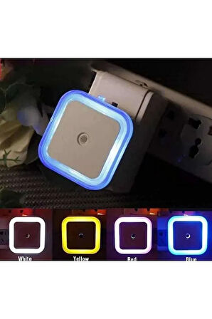 Fotoselli Led Gece Lambası, Amber Renk Sensörlü Gece Lambası, 1 Watt Amber Renk Led Gece Lambası
