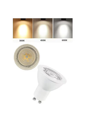  Adet 7 Watt, 4000 Kelvin, Çok Kaliteli Gu10 Duy Led Ampul