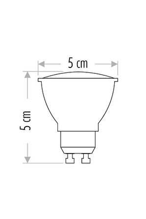  Adet 7 Watt, 4000 Kelvin, Çok Kaliteli Gu10 Duy Led Ampul
