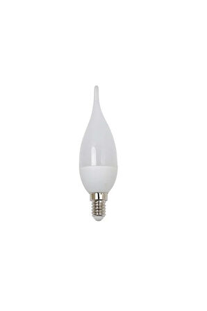  1 Adet Çok Kaliteli E14 Duy 5 Watt, 4200 Kelvin Beyaz Işık Led Ampul, Avize, Şamdan Ampulü Mum Ampul