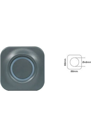  5 Watt Gün Işığı, ANTRASİT Kasa, Sensörsüz Merdiven, Basamak, Koridor, Antre Armatürü, Led Armatür