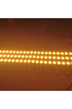 10 Adet 5 Watt AMBER Işık IP65 Modül Led, 10 Adet Magnetli, Çok Kaliteli AMBER Işık Modül Led