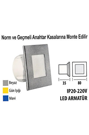  Led Armatür Krd01 Ip20 - 220v Beyaz Işık