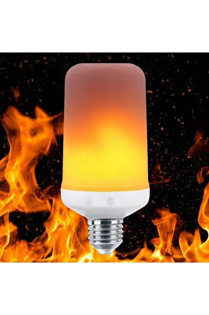  3 Işık Modlu, Alev Efektli, 5 Watt, E27 Duy Led Ampul, Alev Efektli Çok Kaliteli Birinci Sınıf Ampul