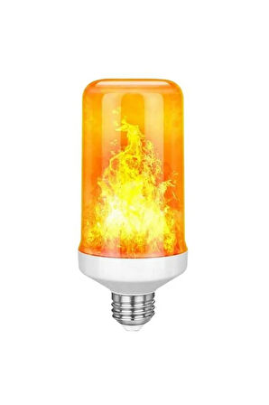  3 Işık Modlu, Alev Efektli, 5 Watt, E27 Duy Led Ampul, Alev Efektli Çok Kaliteli Birinci Sınıf Ampul