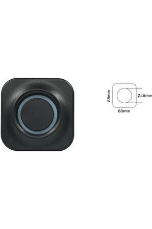  5 Watt Gün Işığı, Siyah Kasa, Sensörsüz Merdiven, Basamak, Koridor, Hol, Antre Armatürü, Led Armatür