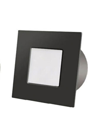 Siyah Metal Kasa 3 Watt Kare Sensörsüz Gün Işığı Iç Mekan Merdiven Ve Basamak Armatürü