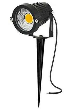  Elektrikle Çalışır, 5 Watt Günışığı Kazıklı Bahçe Armatürü, Çim, Çiçek, Ağaç Aydınlatma Led Armatür