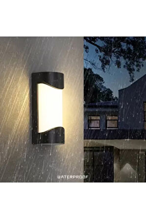  Radar Sensörlü Karanlıkta Hareket Gördükçe Yanar Elektrikle Çalışır 24 Watt 3000K Günışığı Led Aplik