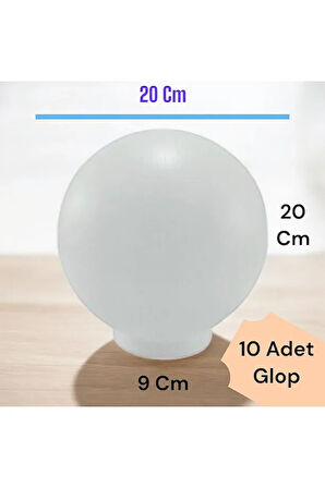 10 Adet 20'lik Karpuz Lamba, Birinci Kalite PVC Glop, Bahçe Aplikleri Yedek Parçası, 20 Cm PVC Küre