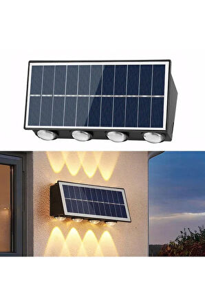  20 Watt, Çok Kaliteli, Güneş Enerjisi İle Çalışır Dekoratif Dış Mekan Aplik Solar Bahçe Duvar Aplik