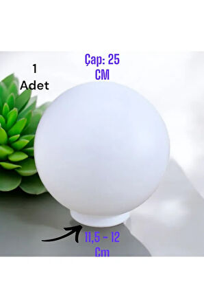  25'lik Karpuz Lamba, Birinci Kalite PVC Glop, Bahçe Aplikleri Yedek Parçası, 25 Cm Çapında PVC Küre
