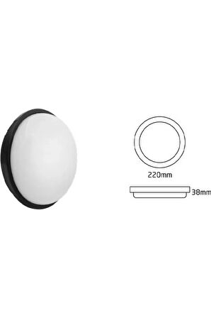  30 Watt Gün Işığı Ledli Bahçe, Balkon, Banyo, Nemli Alan Tavan Ve Duvar Apliği, Led Armatür, Aplik