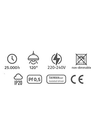  20 Watt Gün Işığı Modern Led Spot, İç Mekan Tavan ve Duvar Armatürü, Led Armatür, Yeni Nesil Spot