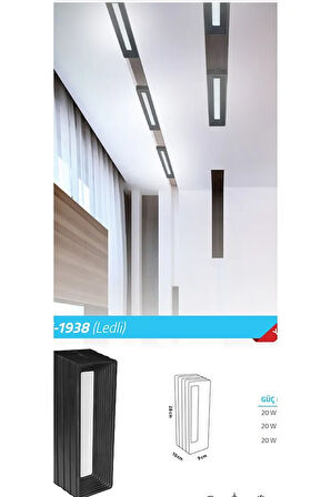  20 Watt Gün Işığı Modern Led Spot, İç Mekan Tavan ve Duvar Armatürü, Led Armatür, Yeni Nesil Spot