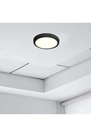 24 Watt Günışığı Ledli, Çok Kaliteli Sıva Üstü Metal Kasa Tavan Armatürü, 1700 Lümen 3000K Armatür
