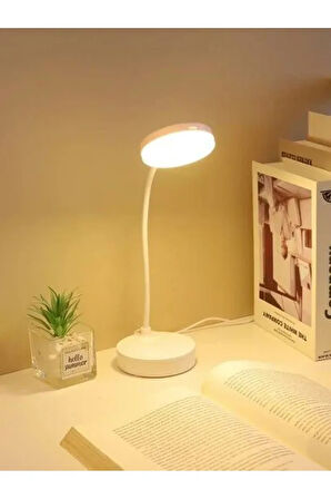  3 Işık Modlu, Her Yere Çevrilebilir, Taşınabilir, Mini - Modern Masa, Çalışma, Gece Lambası