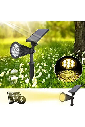  Ultra Kaliteli Solar Armatür, 7 Watt Gün Işığı Güneş Enerjili Çim, Çiçek, Ağaç Aydınlatma Armatürü