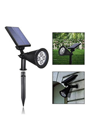  Ultra Kaliteli Solar Armatür, 7 Watt Gün Işığı Güneş Enerjili Çim, Çiçek, Ağaç Aydınlatma Armatürü