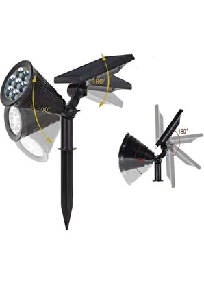 DabLighting Rgb Çim Solar Led Bahçe Aydınlatması - Güneş Enejisi Ledli Çim Lambası - Güneş Enerjili Saplamalı