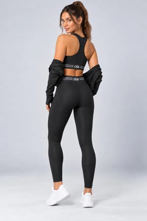 Kadın 3'lü Spor Takım Fermuarlı Crop Ceket Büstiyer ve Yüksek Bel Toparlayıcı Tayt